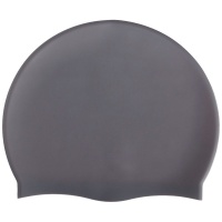 Шапочка для плавания силиконовая одноцветная (серый) B31520-9