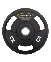 Диск олимпийский полиуретановый 3-х хватовый 10кг Hasttings Digger HD51C3A-10